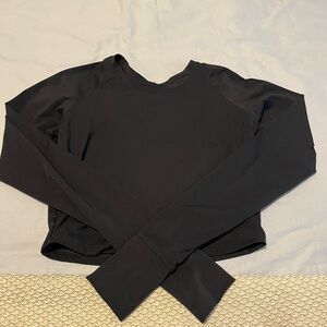 Fleo Black Long Sleeve Women's Tee